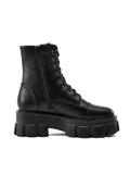 Womens Ladies Chunky Platform Shoes Retro Lace Up Combat Army Goth Punk Boots