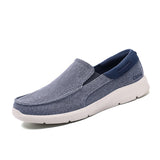 Mens Slip On Canvas Shoes Casual Loafers Walking Driving Sneakers Low Top Boat Shoe