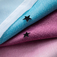 2-Layers Blackout Curtains Eyelet Ring Top Window Drapes Grommet Top Room Darkening Curtain Star Curtain Panel For Kids Boy Girl Bedroom Decor