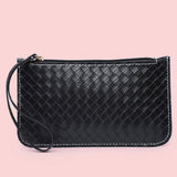 Women PU Leather Wristband Wallet Clutch Bag Phone Holder Zip Coin Purse Handbag