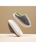 Mens Slippers Womens Warm Winter Warm Mules Shoes House Slippers Anti-Slip Indoor Outdoor Shoes
