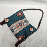 Women Vintage Tassel Canvas Shoulder Bag Oversized Beach Bag Tote Handbag Purse