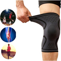 Unisex Copper Knee Support Brace Sleeve for Elastic Compression Pain Relief Gym Sport