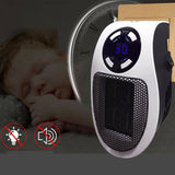 500W Portable Mini Electric Plug-In Wall Heater Handy Room Blower Fan Radiator
