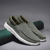 Mens Slip On Canvas Shoes Casual Loafers Walking Driving Sneakers Low Top Boat Shoe