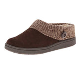 Unisex Fur Lined Slippers Mules Winter Warm Outdoor Indoor Slip On Casual Shoes