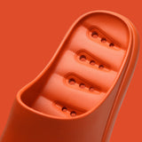 Unisex Solid Color Slippers Backless Beach Shower Backless Open Toe Casual Shoes