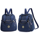 Women Big Capacity Backpack,Nylon Waterproof Knapsack,Lightweight Small Rucksack,Girl Zipper Cross-body Bag,Ladies Shoulder Satchel Bag,Travel Phone Wallet Purse Handbag