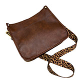 Women Leopard PU Leather Shoulder Bag Handbag Crossbody Purse Satchel Messenger