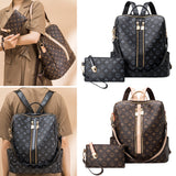 2Pcs Women Shoulders Bag Checkered Backpack Tote Purse Anti-Theft Travel Rucksack School Bag, Best for Mom Wife Girls Gifts