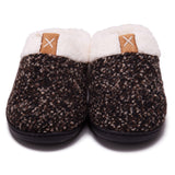 Unisex Memory Foam Winter Warm Slippers Slides Fleece Lined Flats Shoes Footwear