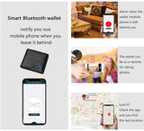 Intelligent Anti-Lost Wallet GPS Locator Purse Cowhide Leather Tracker Bluetooth
