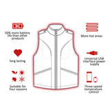 Boys Girls Heated Vest Winter Warmer Electric USB Jacket Heating Coat Waistcoat
