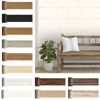Wooden Wall Floor Planks Floor Tiles- Simple Peel and Stick Application for Kitchen Bathroom Living Room Flooring Materials