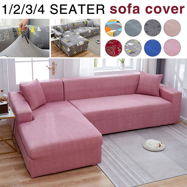 1/2/3/4 Seater Elastic Sofa Covers Slipcovers Stretch Couch Furniture Protector