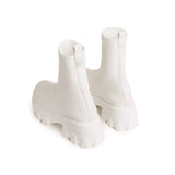 Women Ladies Casual Chunky Heel Shoes Platform Slip On Sock Fashion Sneakers