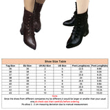 Womens Solid Color Chunky Heels Pointed Toe Slip On Mid Calf Boots Fashion Shoes