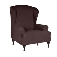 Stretch Armrest Sofa Cover Wing Back Chair Cover Elastic Spandex Armchair Slipcover Protector for Homeliving Room Office