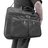 Shockproof Laptop Bag, Multi Function Business Messenger Bag Travel Briefcase Protective Notebook Handbags, 17 inch, Black