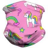 Ice Silk Kids Balaclava Tube Scarf Headband Face Mask Neck Gaiter Wrap Bandana