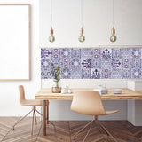 Floral Collection Peel and Stick Tile Stickers 24 PC Set backsplash