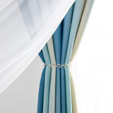 Double Layers Blackout Curtain For Living Room,Room Darkening Curtain For Bedroom,Kids Girls Room Rainbow Star Window Curtain,Thermal Insulated Grommet Curtain Panel,Eyelet Ring Top Window Drapes