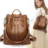 Women Handbag School Backpack Anti-Theft Waterproof Rucksack Zipper Shoulder Bag