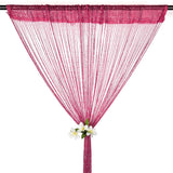 39"x78" String Door Curtain Beads Room Divider Crystal Tassel Fringe Beaded Window Panel