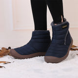 Women Men Winter Ankle Bootie Non-Slip Short Boots Slip On Outdoor Shoes