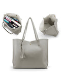Women PU Leather Handbag Shoulder Bag Office Lady Large Messenger Designer Tote