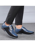 Mens Pointed Toe Loafers Leather Formal Business Dress Shoes