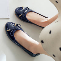 Women's Slip On Flats Shoes Loafers Chunky Heels OL Dress Party Shoes Round Toe