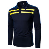 Mens Casual Long Sleeve Polo Shirt T-Shirt Tops Blouse Pullover Tunic Sweatshirt