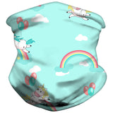 Ice Silk Kids Balaclava Tube Scarf Headband Face Mask Neck Gaiter Wrap Bandana