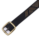 Women PU Leather Punk Rock Belt Fashion Rivet Belt Studded Belt Pin Buckle Belts