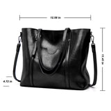 Women's PU Leather Fashion Handbag Tote Satchel Shoulder Bag Purse Crossbody Bag