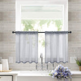 Cafe Kitchen Bathroom Window Curtain Panel Valance Drapes Rod Pocket Home Decor