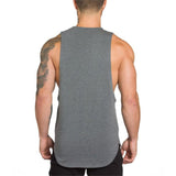 Men Loose Sleeveless Vest Tank Top Undershirt Gym Bodybluilding Fitness T-Shirt