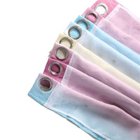 2-Layers Blackout Curtains Eyelet Ring Top Window Drapes Grommet Top Room Darkening Curtain Star Curtain Panel For Kids Boy Girl Bedroom Decor