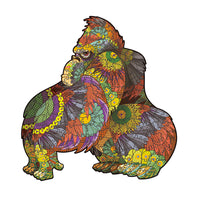 Wooden Animals Jigsaw Puzzles Owl Shape Puzzles Creative Jigsaw Pieces Colorful Building Block for Adults Kids Gift Family Party Game Toys, 100 Pieces