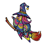 Wooden Animals Jigsaw Puzzles Owl Shape Puzzles Creative Jigsaw Pieces Colorful Building Block for Adults Kids Gift Family Party Game Toys, 100 Pieces