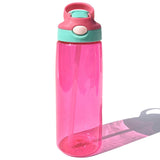 480ml Portable Children Kids Plastic BPA Free Water Bottle With Straw Drinking Cup Sports Bottles Leak Proof