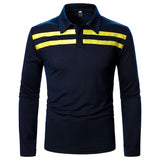 Mens Casual Long Sleeve Polo Shirt T-Shirt Tops Blouse Pullover Tunic Sweatshirt