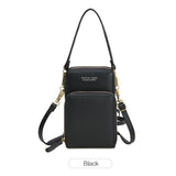 Women Small Cell Phone Case Handbag PU Leather Crossbody Shoulder Bag Wrist Strap Purse Pouch Messenger Bags with Card Slots