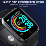 Smart Watch Y68 Waterproof Heart Rate Tracker Fitness Wristband For IOS Android
