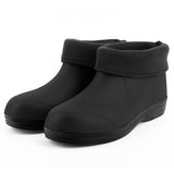 Womens Mens Waterproof Rain Boots Garden Work Slip On Ankle Booties Non Slip House Shoes