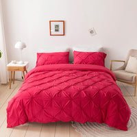 2/3Pcs Twist Flower Duvet Quilt Cover Set Queen King Size Bedding Set+Pillowcase