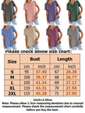 Women's Solid Color Pocket T-Shirt Casual Loose Tops Pullover Blouse Basic Tee