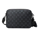 Men's 3 in 1 Crossbody Bags Briefcase Shoulder Satchel Bag Checkered Messenger Bag Handbag Casual Purse Wallet