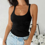 Women's Sleeveless Plain Vest Tank Tops Ladies Cami Summer Basic Blouse T-Shirt